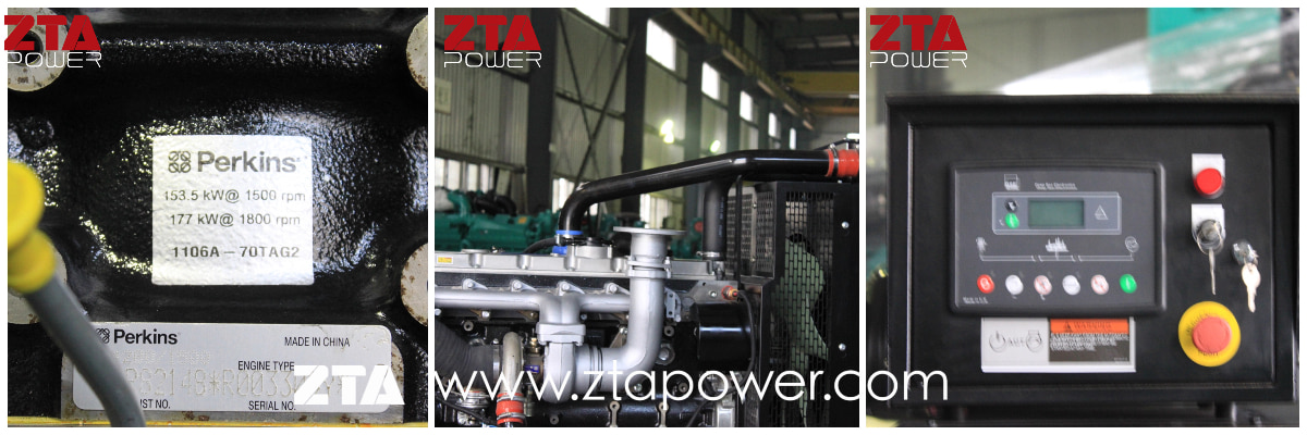 150KVA Perkins 1106A-70TAG2 Engine Powered 